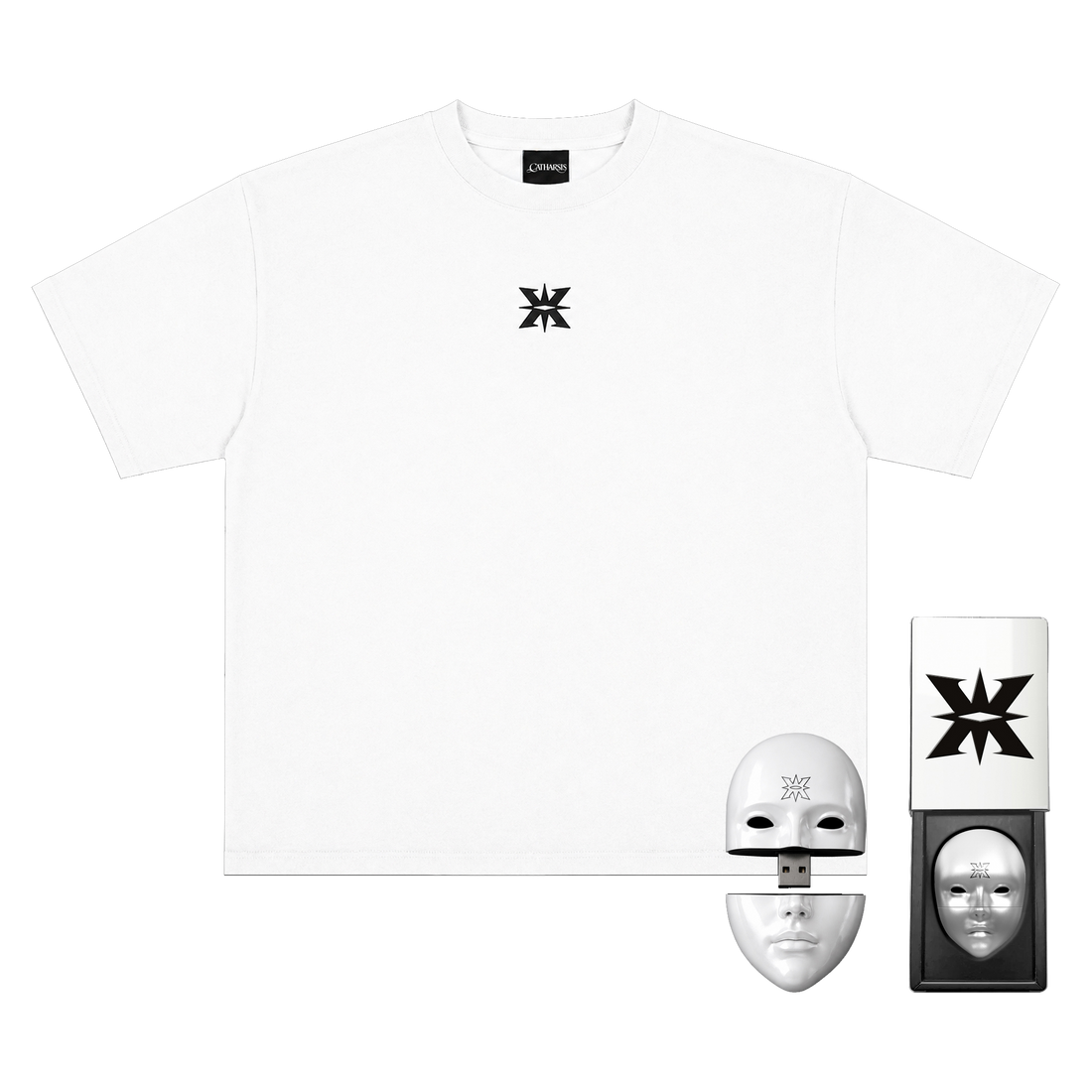 CATHARSIS USB Stick & White Tee Bundle